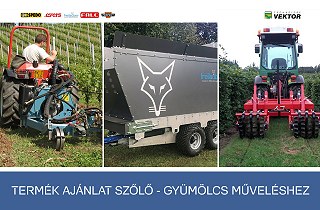 Termék ajánlat SZŐLŐ-GYÜMÖLCS műveléshez