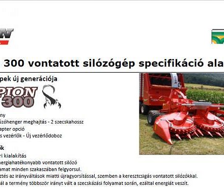Dion Scorpion 300 alapkivitel specifikáció