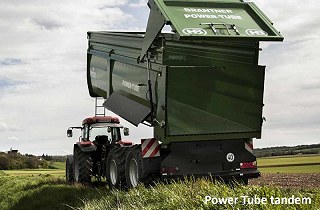 BRANTNER POWER TUBE sorozat 8-34t Teknőplatós pótkocsik