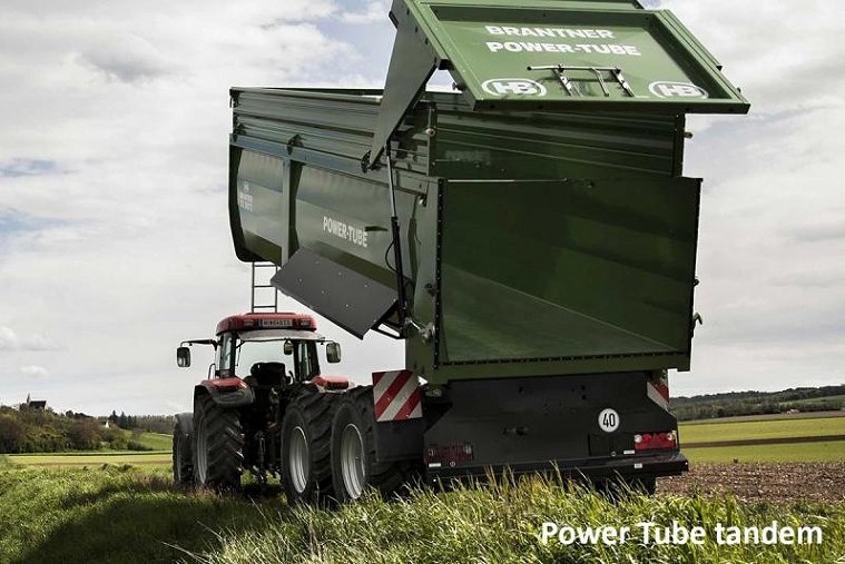 BRANTNER POWER TUBE sorozat 8-34t Teknőplatós pótkocsik