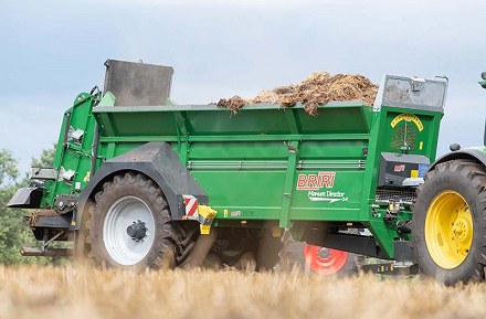BRIRI MANURE Director 14, 14 t egytengelyes szerves trágya, komposzt és mész szóró