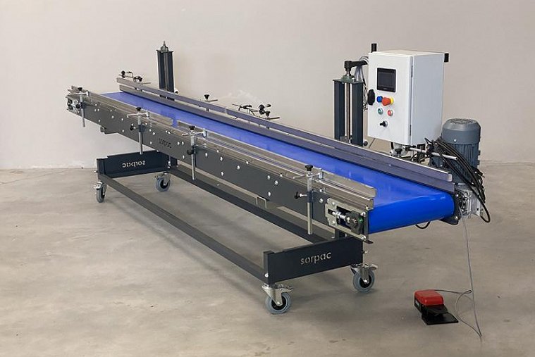 SORPAC BC.400.60.BOX automata láda rekesz, doboz töltő szalag 